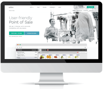 Odoo image and text block